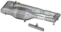3D Modell des Windkanals© MPIO